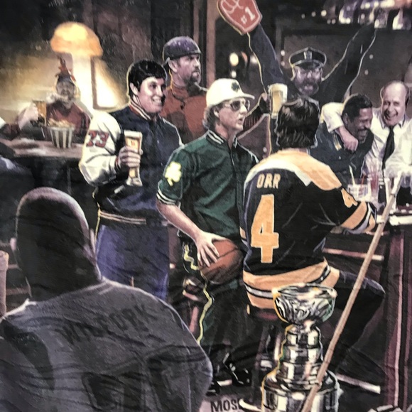 Sherpa Boston Bar Throw Blanket - Picture 2 of 6